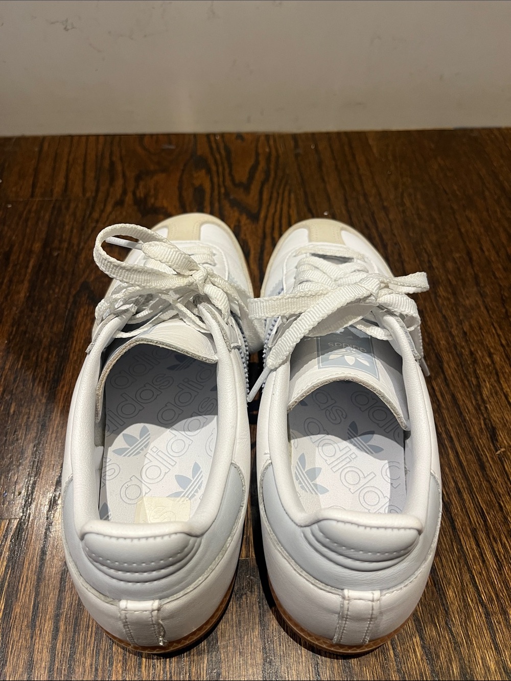 Adidas Samba White & Gray Sneakers - Picture 4 of 7